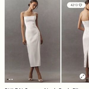 Anthropology BHLDN Strapless White Dress